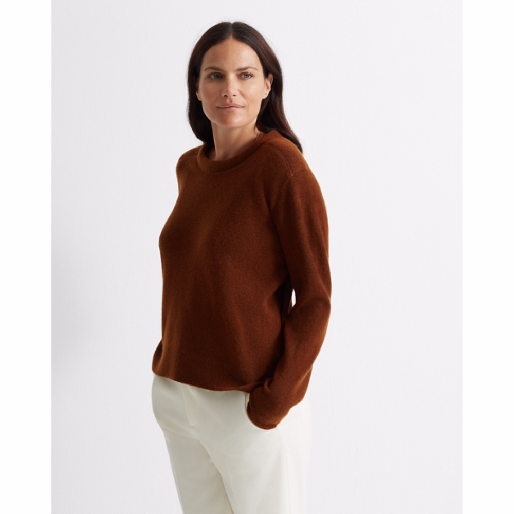 Club Monaco Brown Bubble Crewneck Sweater NWT